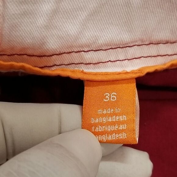 🎁5/$25 Joe Fresh Shorts Men's Size 36 Red Side Pockets Zipper and Snap Camping - Picture 6 of 7